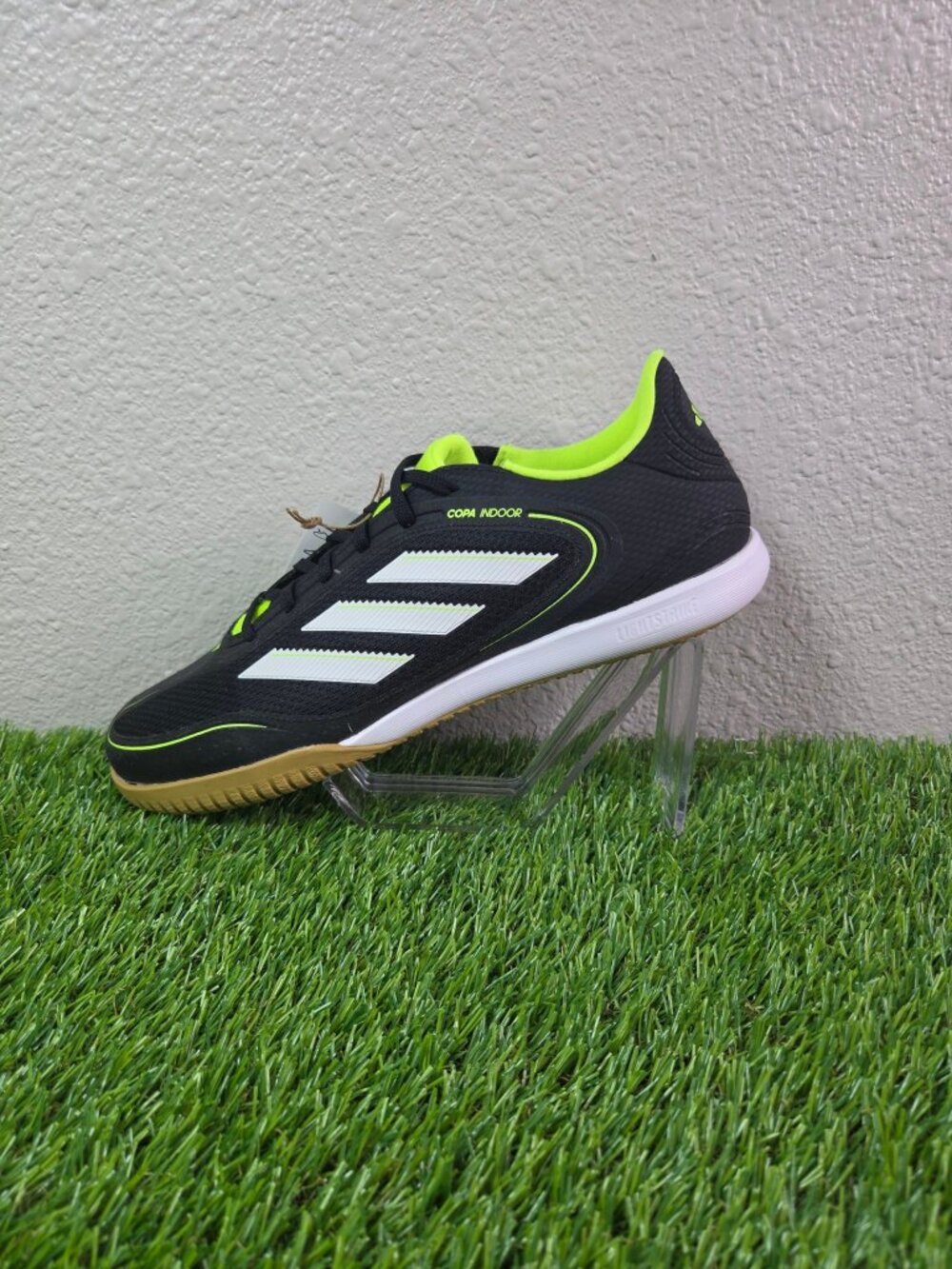 adidas Copa Court League Indoor Shoes JR2875 Black Lemon Men's 11